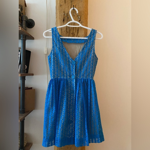 American Apparel Talla Lace Skater Dress - Picture 2 of 6